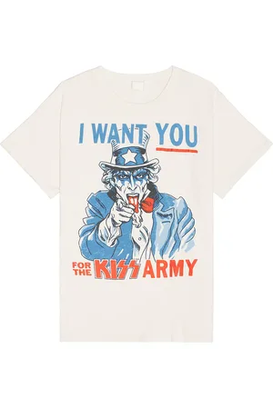 Madeworn Kiss Army T-Shirt in White