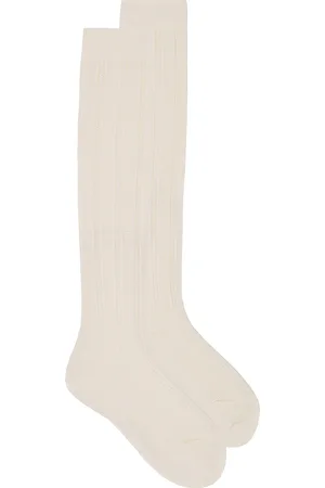 Falke Needlepoint Knee High in White