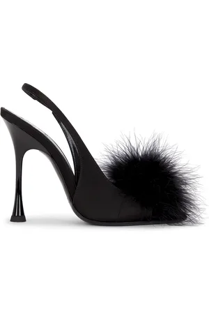 Saint Laurent Lydia Slingback Sandal in Black