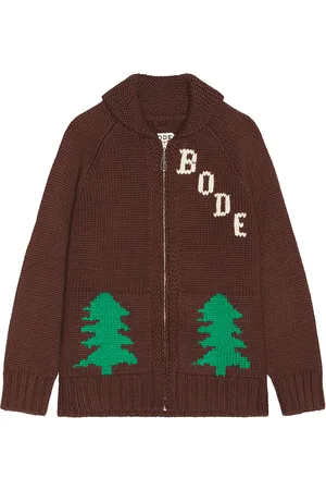 BODE Fir Shawl Collar Cardigan in