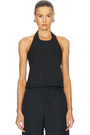 WARDROBE.NYC Backless Halter Top in Black