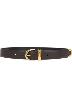 Khaite Bambi Skinny Belt in Brown