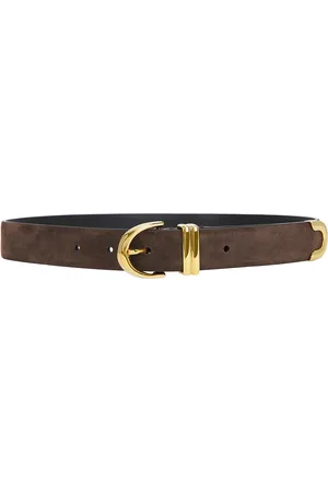 Khaite Bambi Skinny Belt in Brown