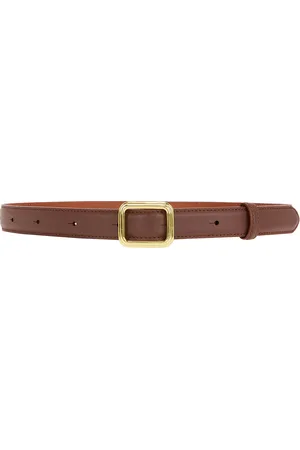 LIÉ STUDIO The Georgia Wide Belt in Brown