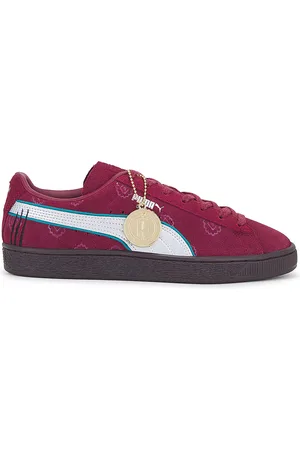 PUMA X One Piece Suede in Burgundy