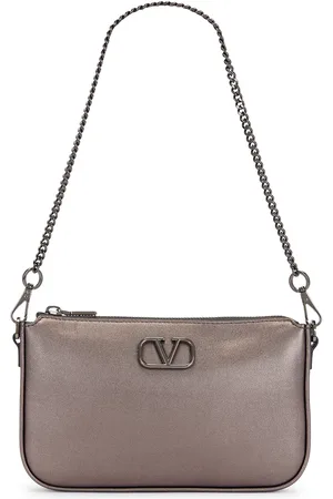 VALENTINO GARAVANI V Logo Signature Mini Bag in Grey