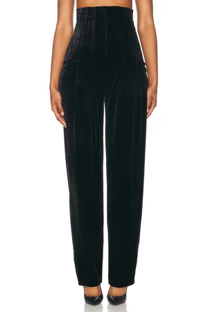 Norma Kamali High Waist Tailored Pleat Pant in