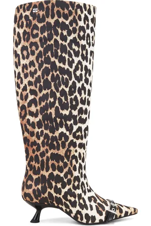Ganni Slouchy Boot in Brown