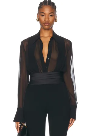 SANS FAFF Meghan Panelled Silk Blouse in