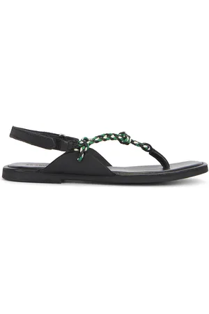 St Agni Woven Rope Sandal in Green