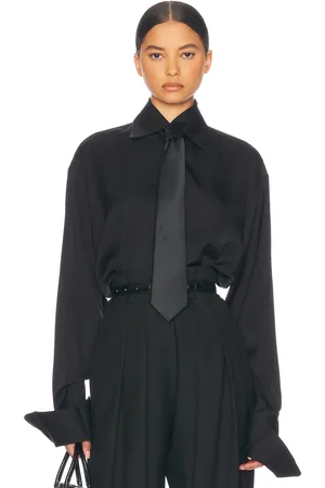 Helsa The Relaxed Silk Shirt in