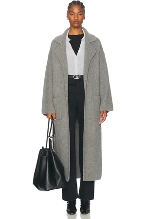 Totême Rib Knit Cardi Coat in Grey