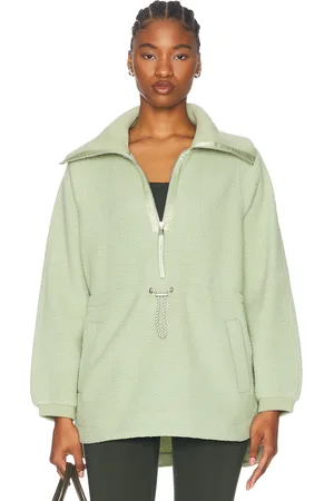 Varley Parnel Half Zip Fleece Jacket in Sage