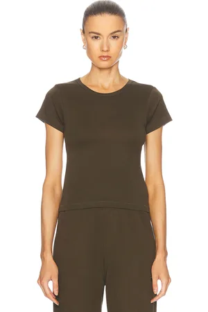 ÉTERNE Short Sleeve Baby Tee in Army