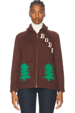 BODE Fir Shawl Collar Cardigan in
