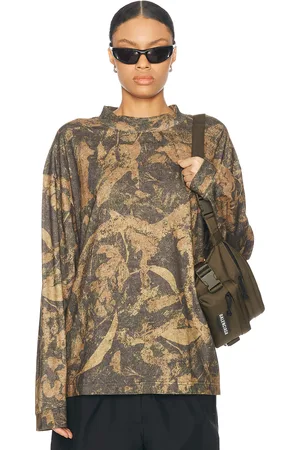Acne Studios Enick Long Sleeve T-shirt in Brown