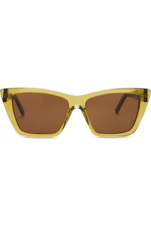 Saint Laurent Mica Sunglasses in Green