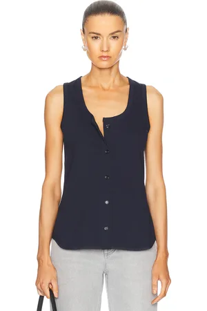 Bottega Veneta Tank Top in Navy
