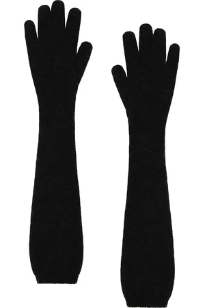 The Row Ivot Gloves in Charcoal