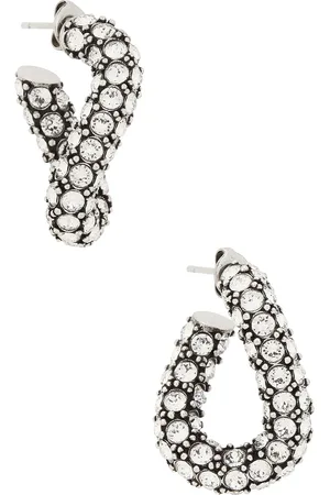 Isabel Marant Hoop Earrings in Metallic Silver