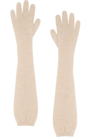 The Row Ivot Gloves in Tan