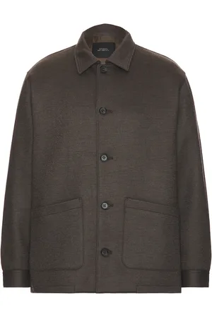 Saturdays NYC Coverall Wool Shirt Jacket in Brown