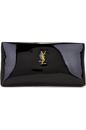 Saint Laurent Long Zipped Pouch in Black