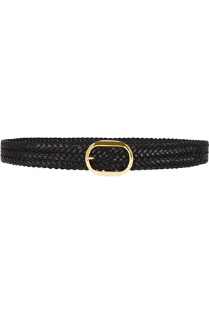 Tom Ford Woven Leather Oval Buckle Belt 30 Mm in Brown