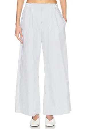 Leset Yoshi Wide Leg Boxer Pant in Baby Blue