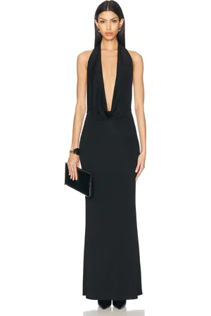 LAPOINTE Jersey Deep Cowl Neck Gown in