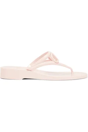 VALENTINO GARAVANI V Logo Signature Thong Sandal in Blush