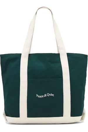 Museum of Peace and Quiet Wordmark Boat Tote in Green