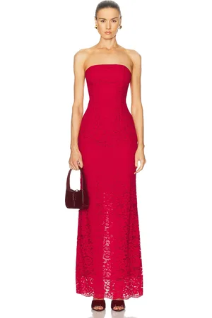 Shani Elin Midi Dress in Red