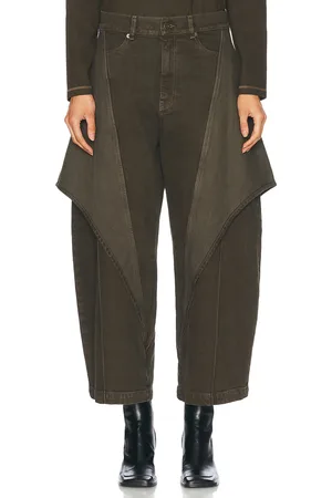 J.W.Anderson Cropped Sculptural Leg in Charcoal