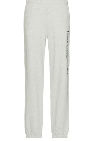 Sporty & Rich H&W Crest Sweatpant in Light Grey