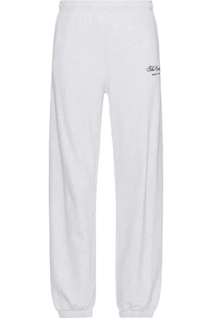 Sporty & Rich X Hotel Carlyle Script Sweatpant in Light Grey