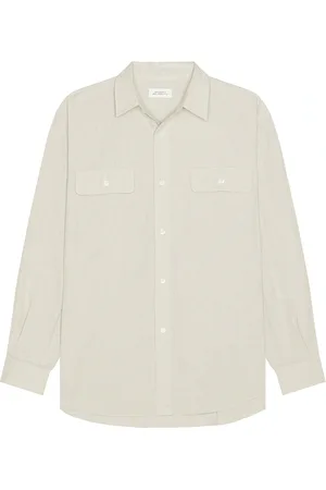 Saturdays NYC Chambray Work Shirt in Grey