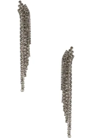 DEMARSON Rue Earrings in Metallic Silver