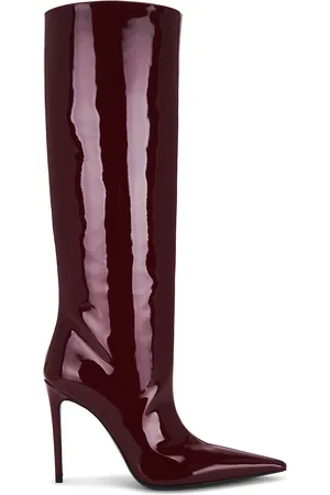 Retrofete Lyra Leather Boot in Burgundy