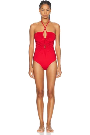 JOHANNA ORTIZ Coral Reef One Piece Swimsuit in Red