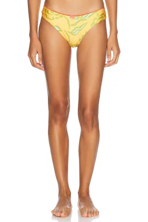 Solid The Daphne Bikini Bottom in Yellow