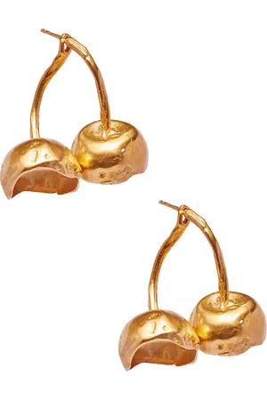 Simuero Cerezas Earrings in Metallic Gold