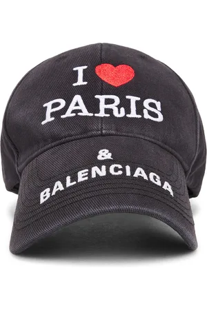Balenciaga I Love Paris Cap in Black