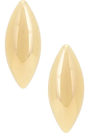 Jennifer Fisher Puffy Dagger Earrings in Metallic Gold