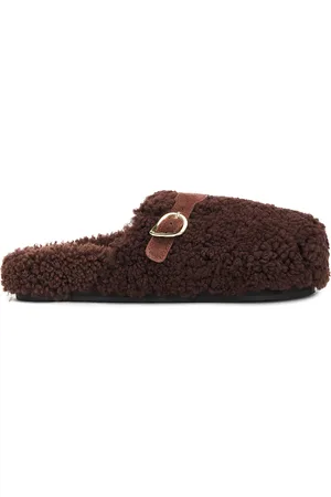 Ancient Greek Sandals Vasilitsa Sheepskin Slide in