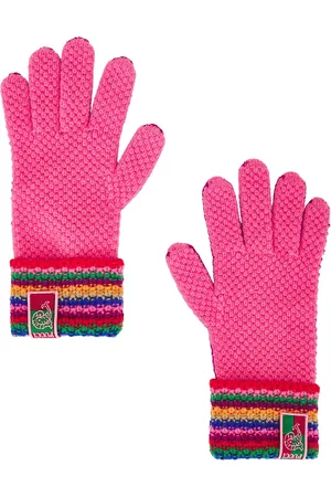 Emilio Pucci Wool Gloves in Pink