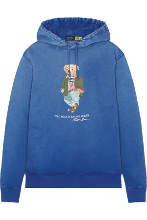 Ralph Lauren Bear Hoodie in Blue