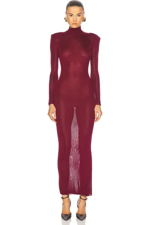 Self-Portrait Viscose Knit Maxi Dress in