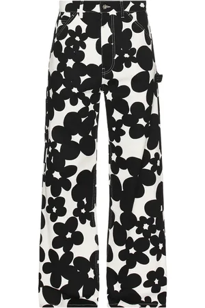 Marni Trousers Floral Print in