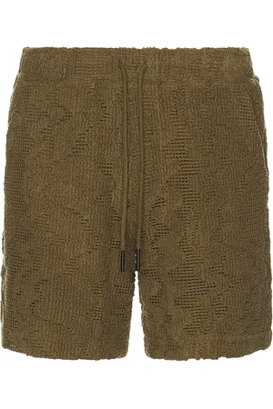 Oas Pine Verve Crochet Shorts in Olive